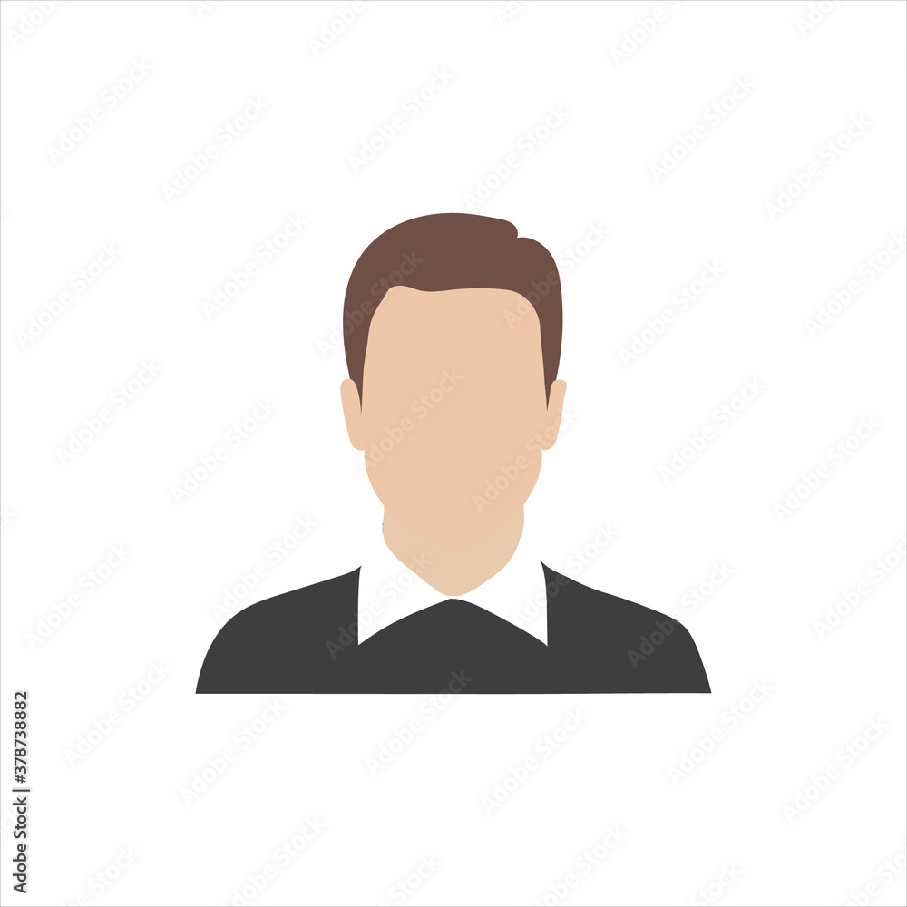 Male avatar profile picture - vector illustration. EPS10