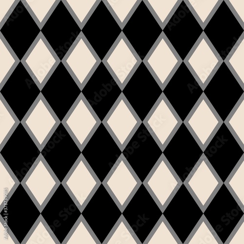 Tile grey and pastel beige vector pattern or background