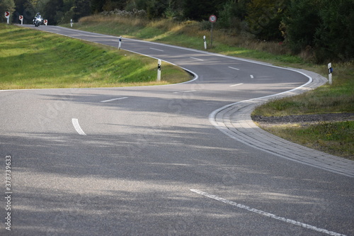 S-Kurve in herbstlicher Eifel photo