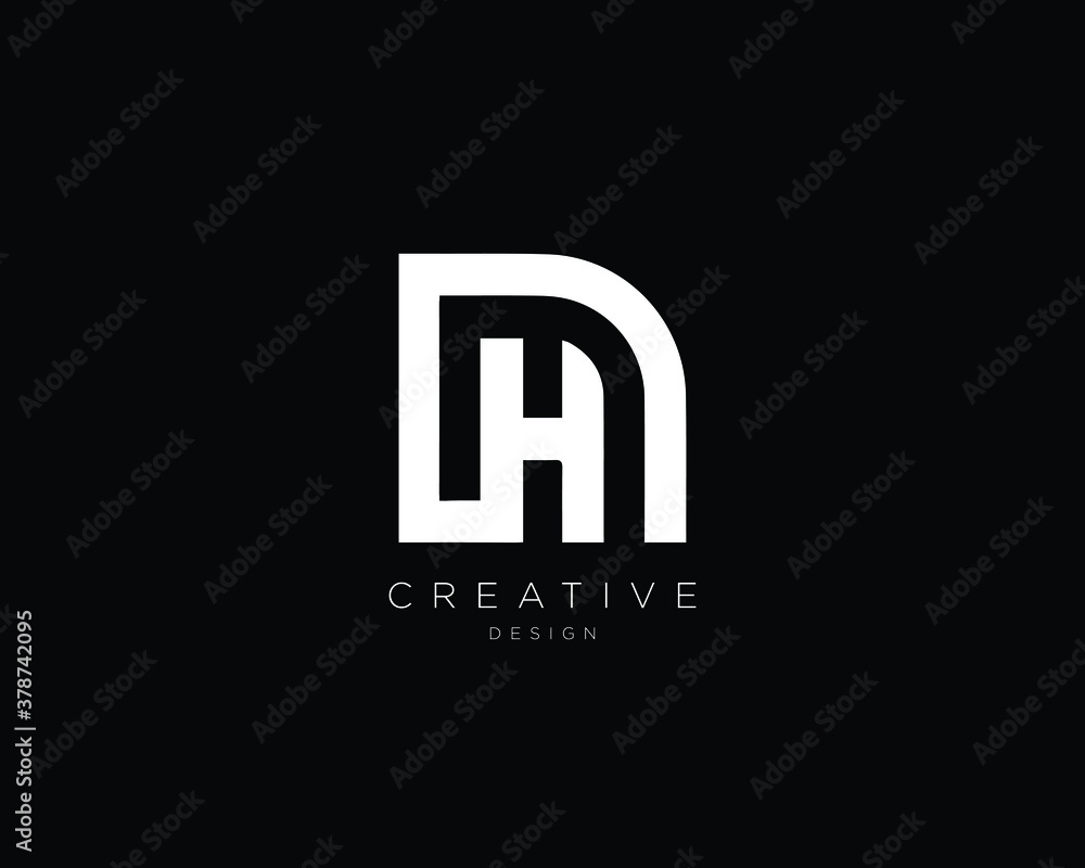 Letter Ah Logo Design Creative Stock Illustrations – 1,505 Letter Ah Logo  Design Creative Stock Illustrations, Vectors & Clipart - Dreamstime