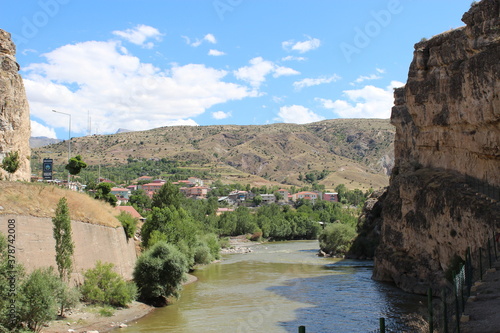 Fırat river in the mountains kemah erzincan