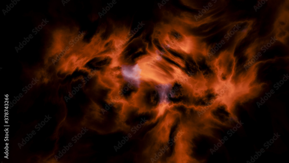 Beautiful red nebula. No stars