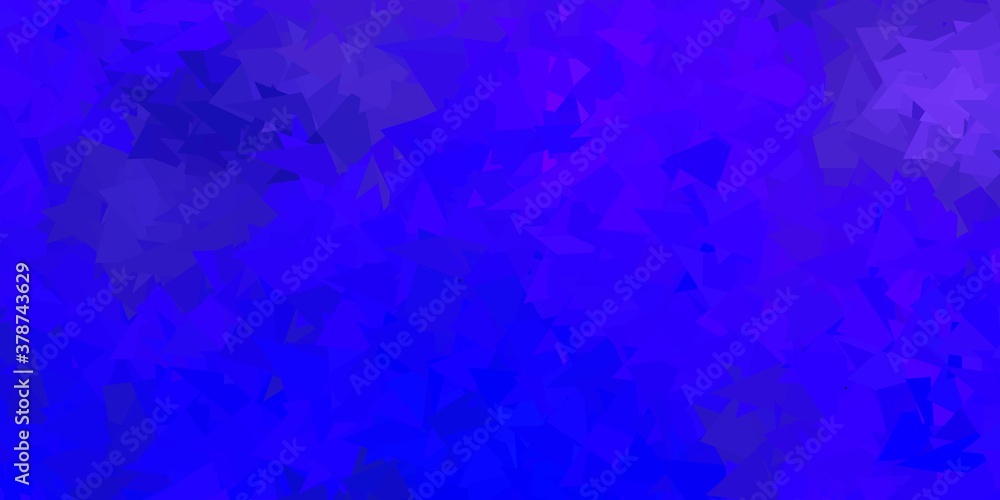 Obraz premium Dark purple vector geometric polygonal layout.