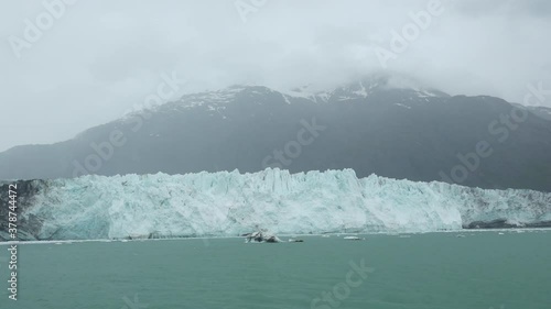 Margerie Glacier in front of Mt. Forde in Glacier Bay National Park, Southeast Alaska photo