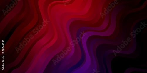 Dark Pink, Yellow vector texture with circular arc. Illustration in abstract style with gradient curved.  Pattern for ads, commercials.