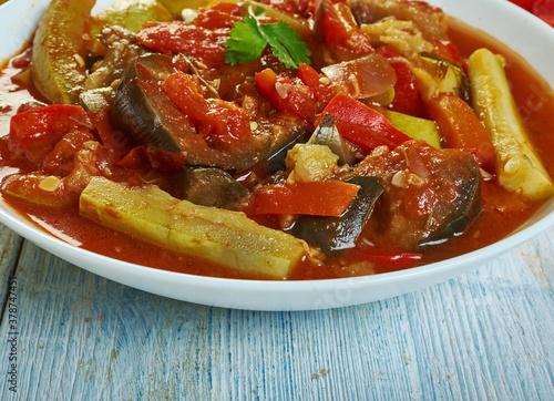 Sicilian Cannazzo Baked Mediterranean vegetables