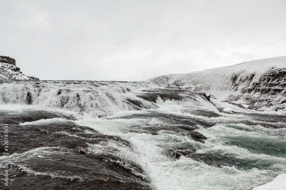 Gullfoss Waterfall in Iceland