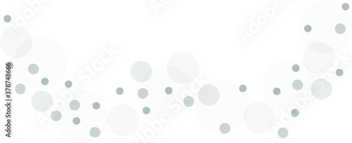 Gray vector background with a pattern of circles with different diameters. Textured template for a web splash in a modern style.