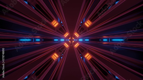 Innovative Polygonal Light Spectrum 4k uhd 3d illustration background