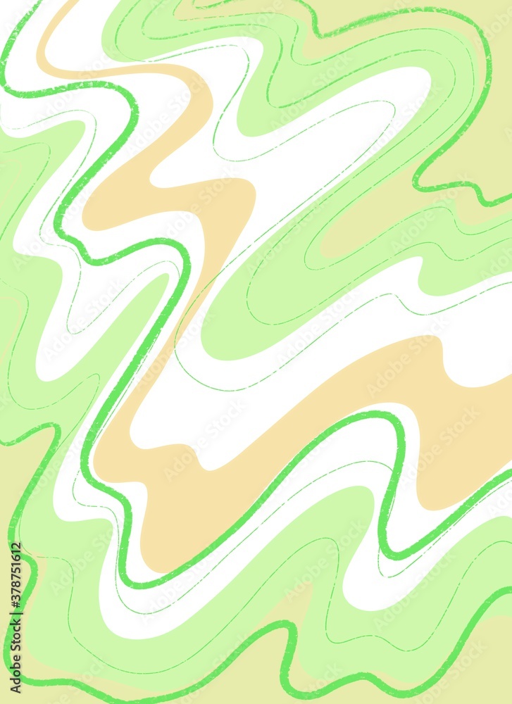 Abstract digital background pale green and ochre palette 
