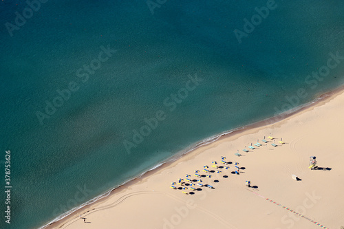 Moni Tsambika Beach in Greece - Aerial view