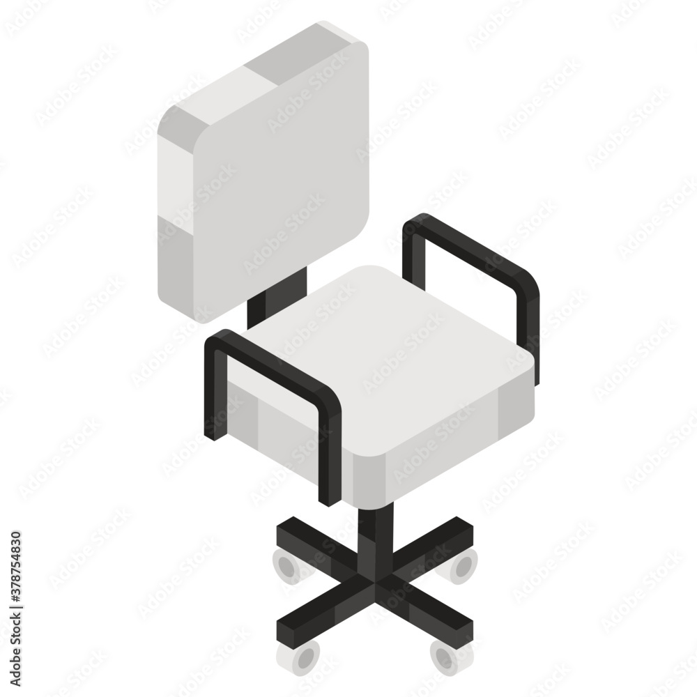 Office chair icon isolated on white background
Office chair icon isolated on white background