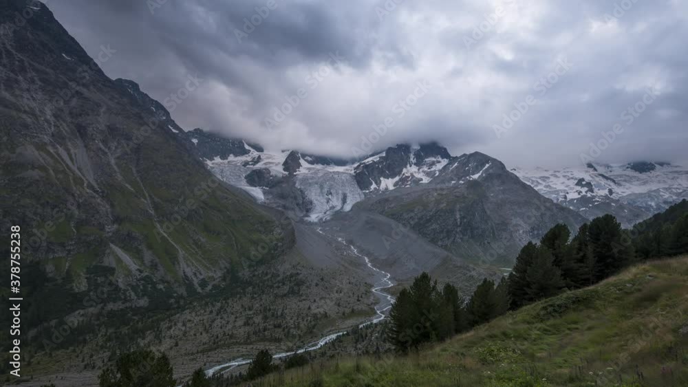 Panning time-lapse of sumptuous Bernina massif in Italy. Time lapse Panning time-lapse of sumptuous Bernina massif in Italy. Time lapse