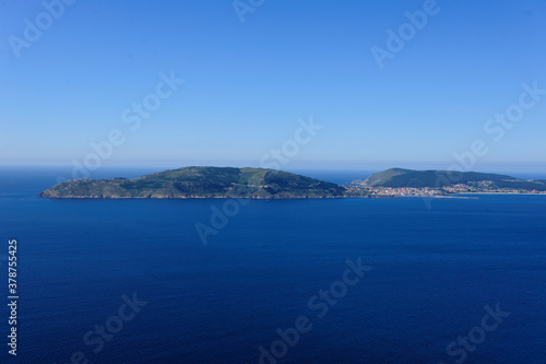 aerial view in Finisterre, Coruña 