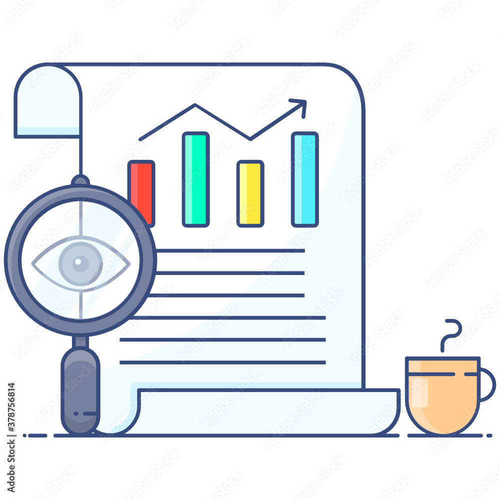 Trendy analysis icon style, file monitoring
Trendy analysis icon style, file monitoring