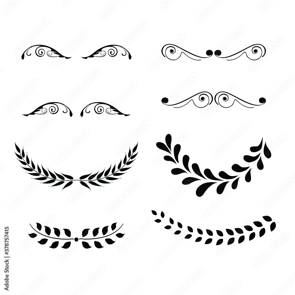 leaf pattern ornament illustration leaf pattern ornament illustration