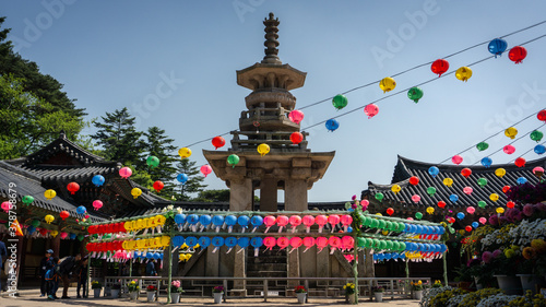 Buddhist temple Bulguksa temple in South Korea