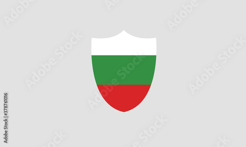 Free Download Bulgarial flag shield vector illustration - GFXLoad