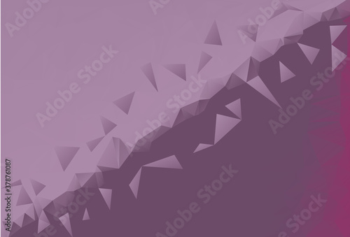 Scatter Triangles On Different Side Abstract Low Poly Polygonal Background Vector Illustration