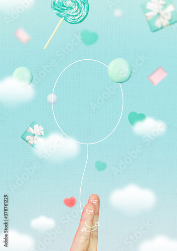 Happy Valentine's Day banner template
