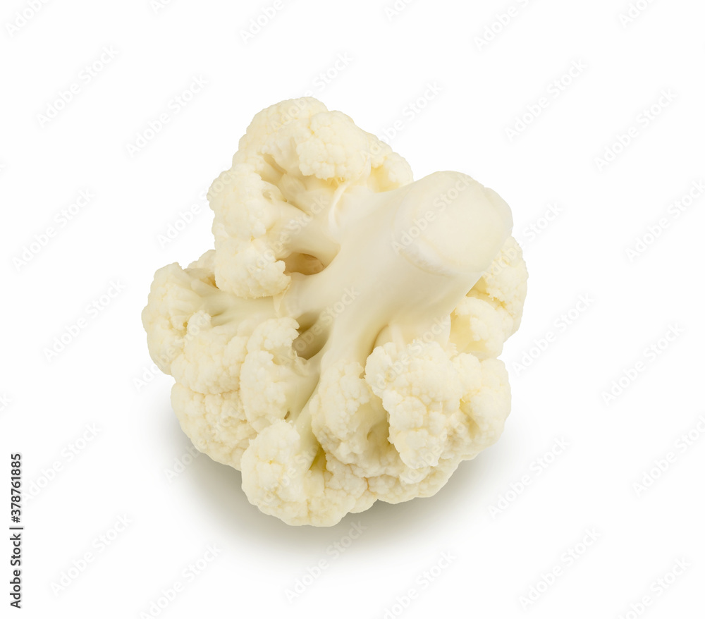 Fresh cauliflower cabbage vegetable isolated on white