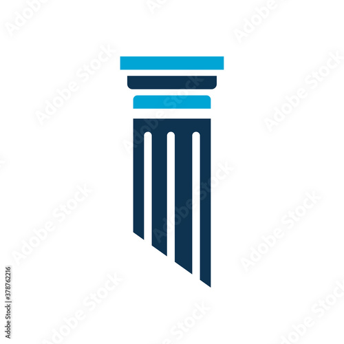 Colorful Lawyer Logo Piller art for any Law Firm