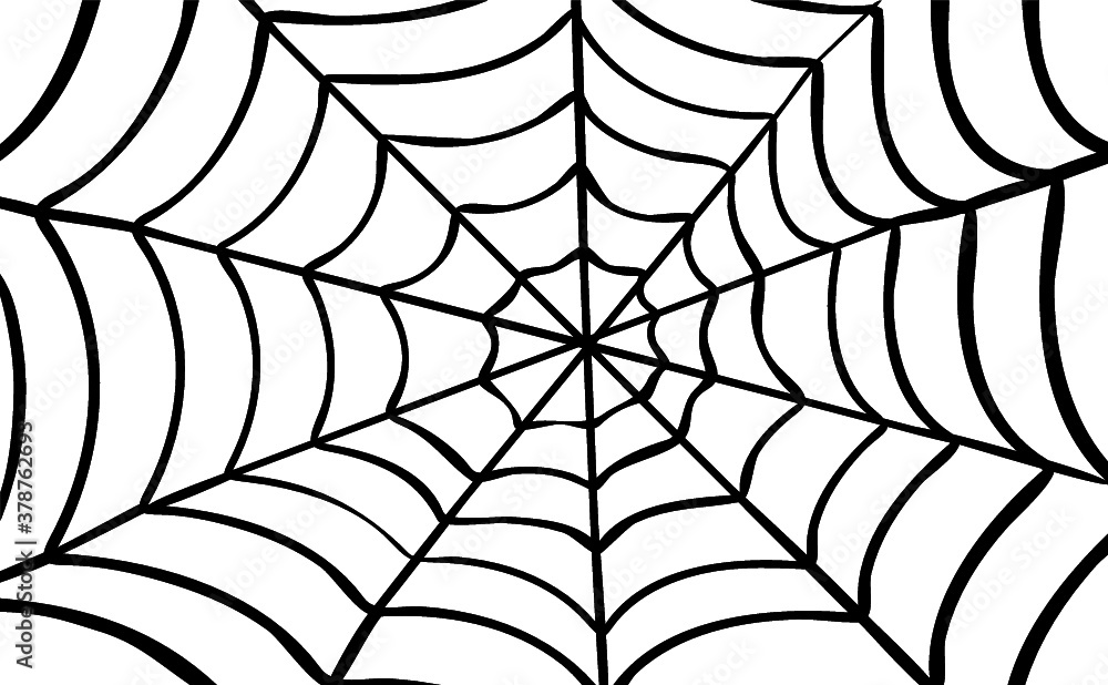 Black Cobweb, background. Vector Spider happy halloween party day fun funny  spooky logo creepy horror insect hush dia 31 october fest Spiderman hallow  Webbing line pattern Unlucky Accident zombie. Stock Vector |