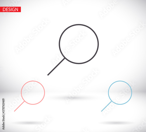 search magnifying glass icon. lorem ipsum Flat Design JPG