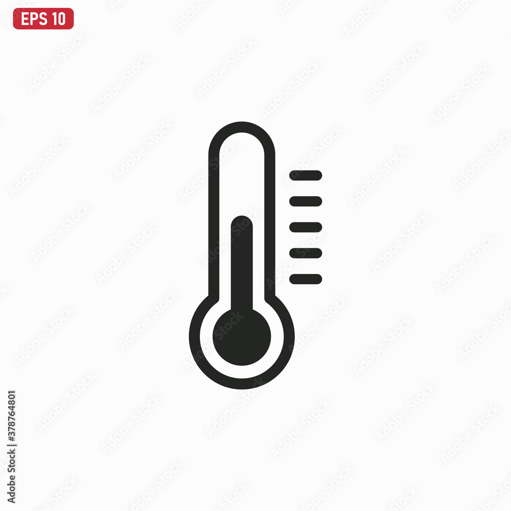 Thermometer icon vector . Temperature sign Thermometer icon vector . Temperature sign