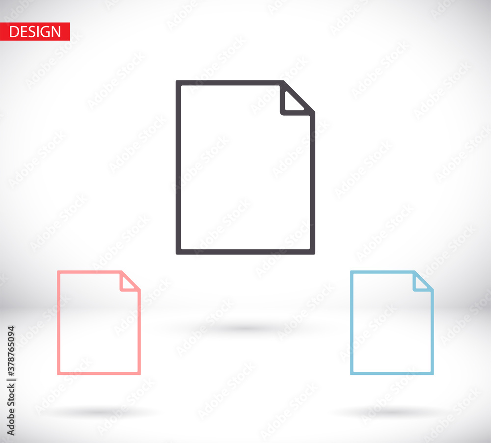 Document vector icon. lorem ipsum Flat Design JPG Document vector icon. lorem ipsum Flat Design JPG