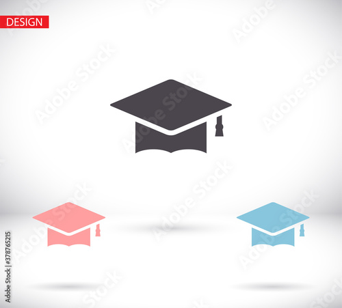 Graduation hat icon . vector Graduation hat . illustration Graduation hat . 10 eps Graduation hat . simple image
