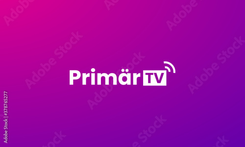 business TV channel logo design,  editable template
