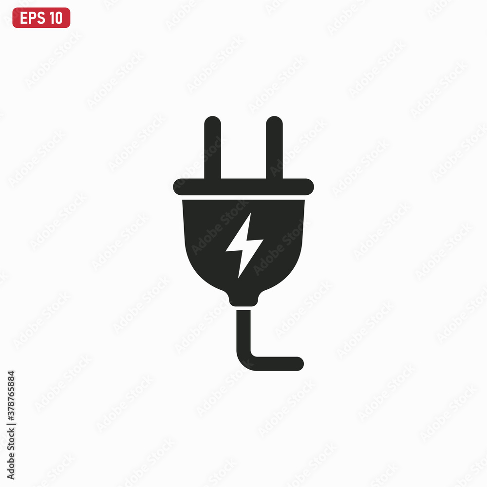Plug icon vector . Electric Plug Plug icon vector . Electric Plug