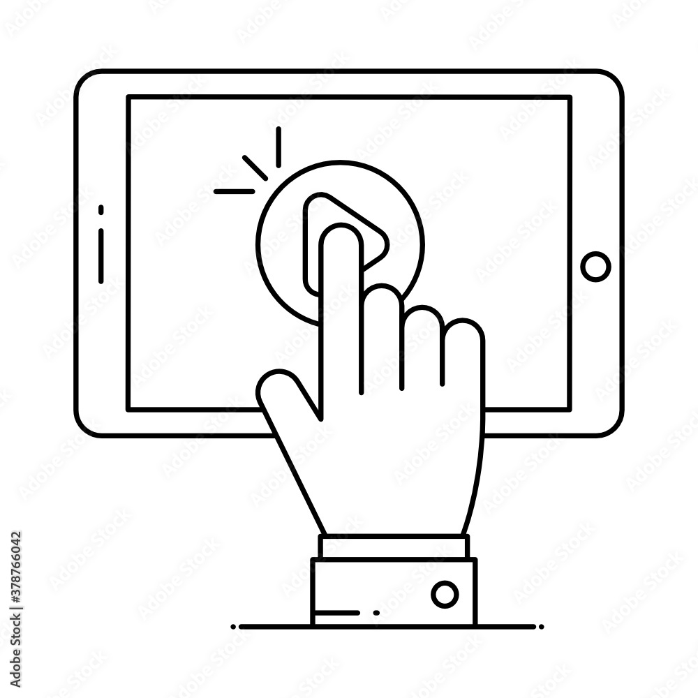 Video tap icon in flat design, mobile video vector
Video tap icon in flat design, mobile video vector