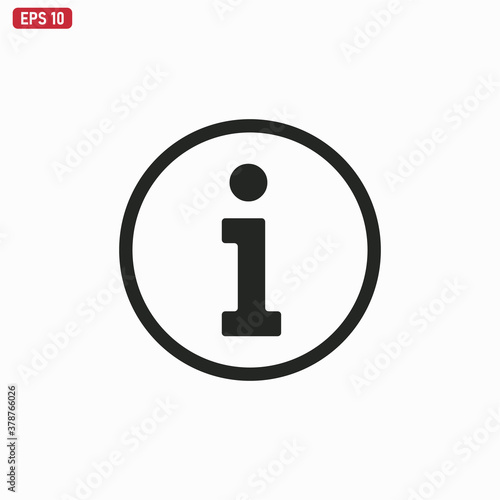 Info icon vector . Information sign