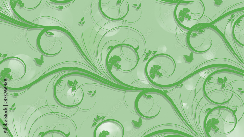 swirl green color design on a bright background. swirl green color design on a bright background.