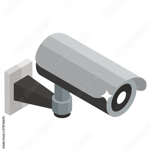 
Cctv camera icon, isometric design vector for web design or mobile app
