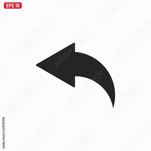 Left Arrow icon vector . Back sign Free Download Left Arrow icon vector . Back sign - GFXLoad