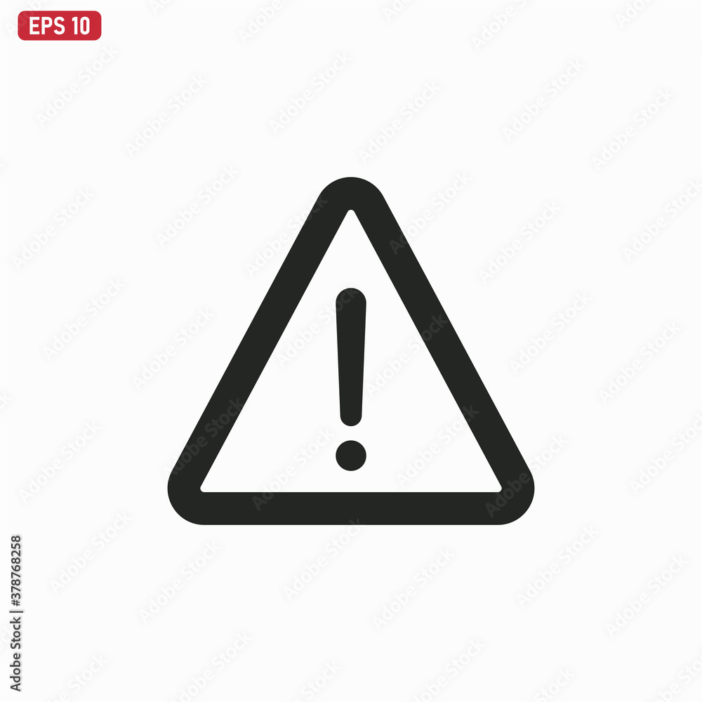 Warning icon vector . attention sign Warning icon vector . attention sign