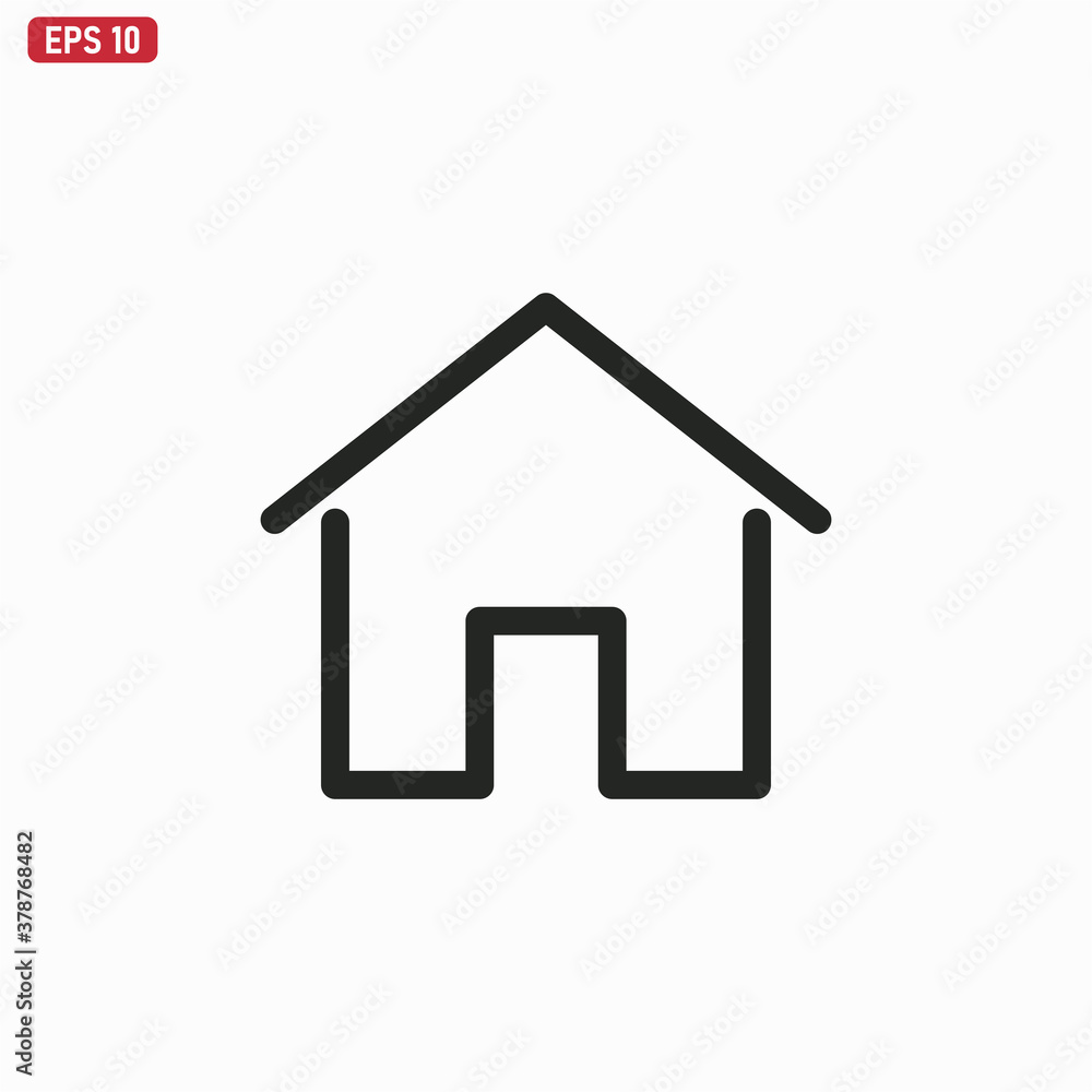 Home icon vector . House sign