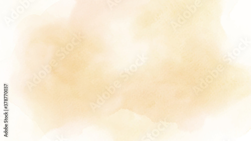 Abstract soft orange watercolor for background