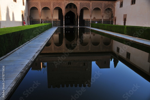 Morning at the Alhambra of Granada in the Covid-19-pandemic
