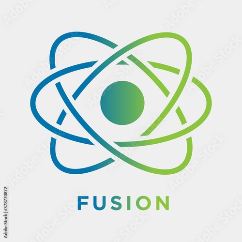 Fusion planet vector design illustration