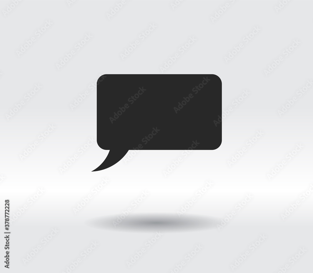 Speech bubble icons black icon, vector illustration. Flat design Speech bubble icons black icon, vector illustration. Flat design