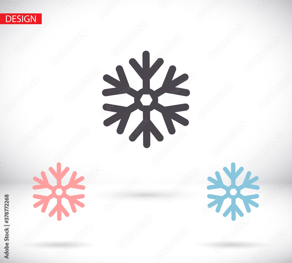 Snowflake vector Icon. Flat logo of snowflake isolated on white background vector Icon. New Year and winter symbol vector Icon. Vector Snowflake vector Icon. Flat logo of snowflake isolated on white background vector Icon. New Year and winter symbol vector Icon. Vector
