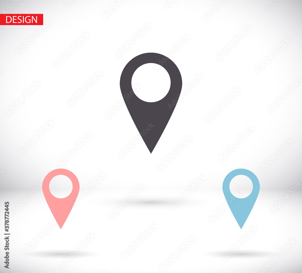 Location icon vector. Pin sign Isolated on white background. Navigation map, gps, direction, place, icon vector compass, contact, search concept.icon vector Flat style design, logo, icon vector Web Location icon vector. Pin sign Isolated on white background. Navigation map, gps, direction, place, icon vector compass, contact, search concept.icon vector Flat style design, logo, icon vector Web