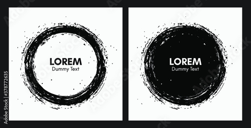 Vector Grudge Circles Graphic Elements photo
