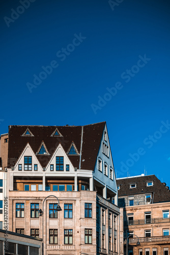 Building view in Cologne city, Germany.