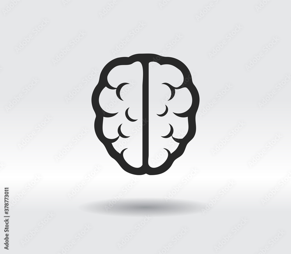 brain icon, vector illustration. Flat design style brain icon, vector illustration. Flat design style