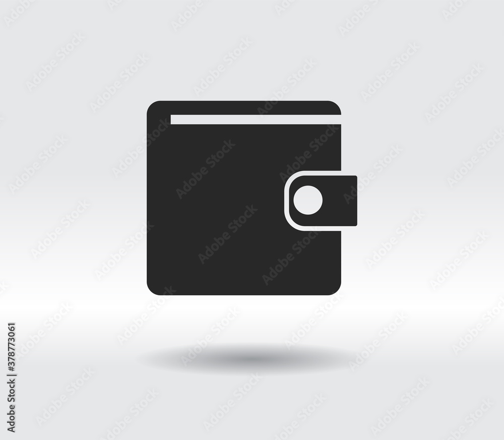 wallet icon, vector illustration. Flat design style wallet icon, vector illustration. Flat design style